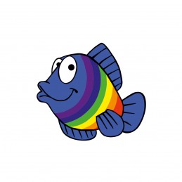 Pesce arcobaleno 100 x 90 cm