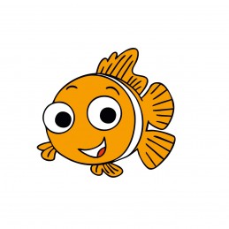 Pesce arancione 99 x 100 cm