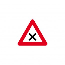 Incrocio pericoloso 50 x 56 cm