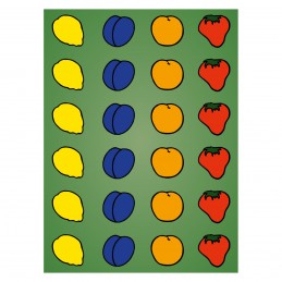 Twister di frutta 140 x 190 cm