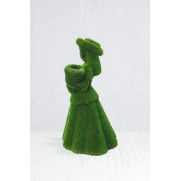 Ragazza con mazzo di fiori MT 1,46 X 0,84 X 0,94