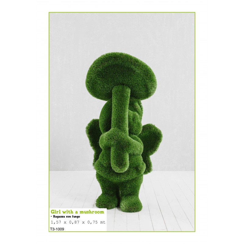 Ragazza con fungo MT 1,57 X 0,87 X 0,75