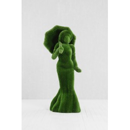 Signora con ombrello MT 2,2 X 0,8 X 0,9