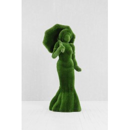 Signora con ombrello MT 2,2 X 0,8 X 0,9