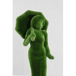 Signora con ombrello MT 2,2 X 0,8 X 0,9