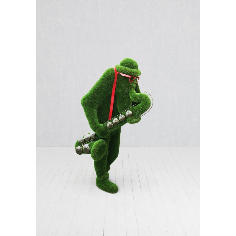 Signore che suona il sassofono MT 2,15 X 1,1 X 1,4