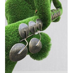 Signore che suona il sassofono MT 2,15 X 1,1 X 1,4