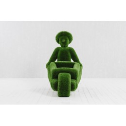 Uomo con la carriola MT 1,35 X 1,3 X 0,9