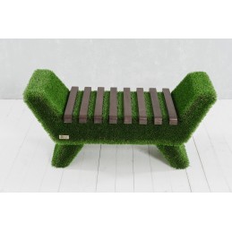 Panca barocca colore scuro MT 0,53 X 1,2 X 0,48