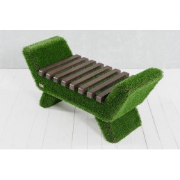 Panca barocca colore scuro MT 0,53 X 1,2 X 0,48