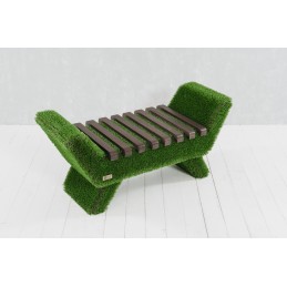 Panca barocca colore scuro MT 0,53 X 1,2 X 0,48