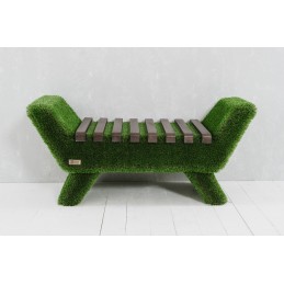 Panca barocca colore scuro MT 0,53 X 1,2 X 0,48