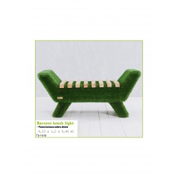 Panca barocca colore chiaro MT 0,53 X 1,2 X 0,48