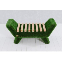 Panca barocca colore chiaro MT 0,53 X 1,2 X 0,48