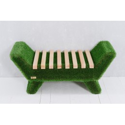 Panca barocca colore chiaro MT 0,53 X 1,2 X 0,48