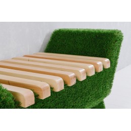 Panca barocca colore chiaro MT 0,53 X 1,2 X 0,48