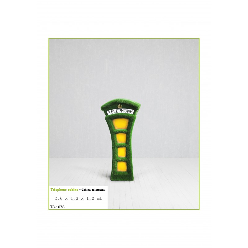 Cabina telefonica MT 2,6 X 1,3 X 1,0